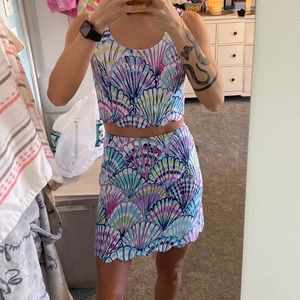 Lilly Pulitzer 2 piece top and skirt